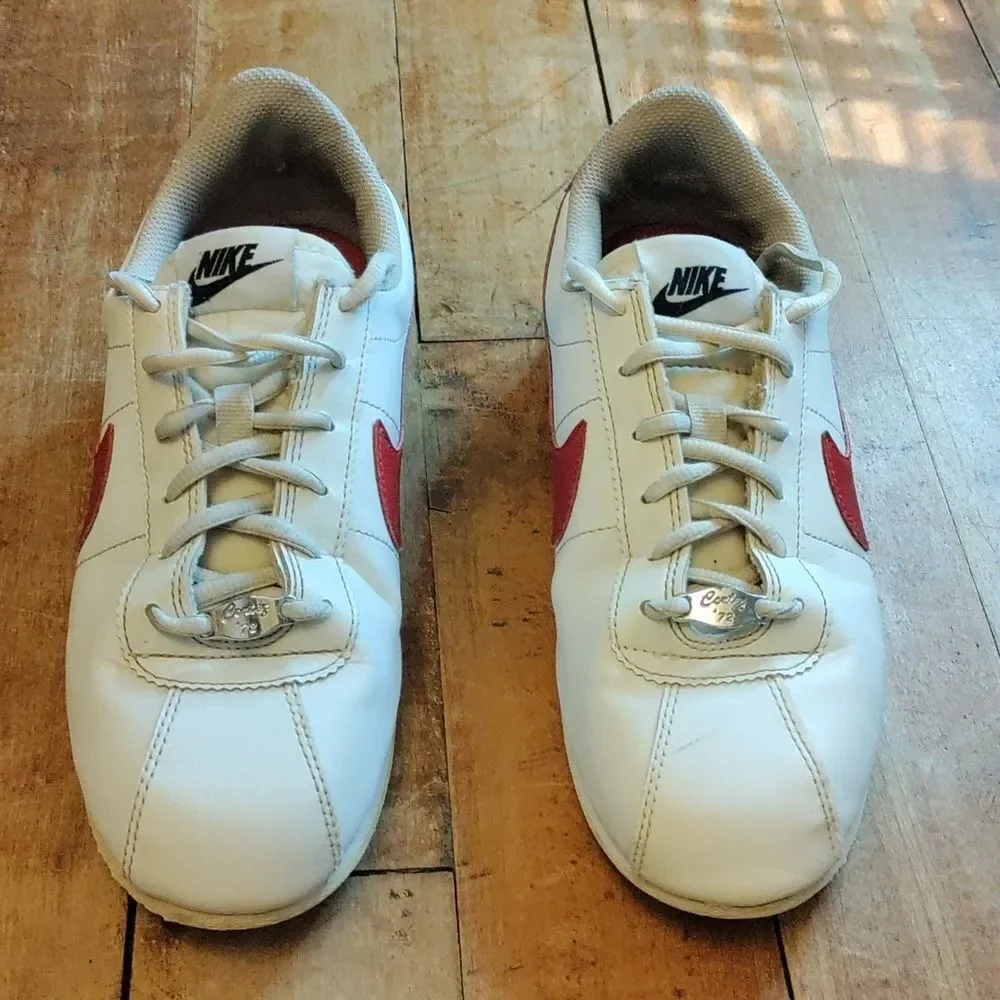 Nike Cortez Sneakers 7Y White Red Blue Retro Unisex